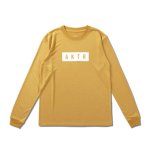 画像1: KIDS AKTR LOGO L/S SPORTS TEE YELLOW 223-042005 YL GS AKTR アクター ロング　Tシャツ ウエア 秋冬物 【BOY'S】 キッズ アパレル【SALE商品】 (1)