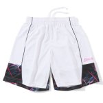 画像1: プラクティスパンツ ボールプリント ヘム White SMP23016-2000 Spalding スポルディング Shorts ショーツ バスパン ウエア  【MEN'S】 (1)