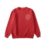 画像1: xSPORTY AAC CREW NECK SWEAT  RED 223-049010 RD AKTR アクター スウェット アウトウエア ウエア  【MEN'S】 (1)