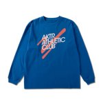 画像1: xSPORTY AAC COTTON L/S TEE  BLUE 223-048005 BL AKTR アクター ロング　Tシャツ ウエア 秋冬物 【MEN'S】 (1)