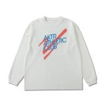 画像1: xSPORTY AAC COTTON L/S TEE  WHITE 223-048005 WH AKTR アクター ロング　Tシャツ ウエア 秋冬物 【MEN'S】 (1)