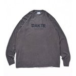 画像1: 68xAKTR L/S LOGO TEE BLACK 223-108005 BK AKTR アクター ロング　Tシャツ ウエア 秋冬物 【MEN'S】 (1)