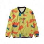 画像1: SCRIBBLE V-NECK PULLOVER SHOOTINNG SHIRTS YELLOW 124-001010 YL AKTR アクター Tシャツ ウエア  【MEN'S】 (1)