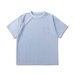 画像1: DRY TECH POCKET TEE  SAX BLUE 124-008005 SXBL AKTR アクター Tシャツ ウエア  【MEN'S】 (1)