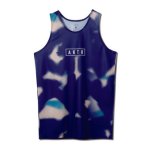 画像1: SCRIBBLE TANK NAVY 124-013001 NV AKTR アクター ノースリーブ タンクトップ ウエア  【MEN'S】 (1)