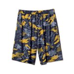 画像1: BOUNCE CAMO 8.5-INCH SHORTS BLACK 124-020002 BK AKTR アクター Shorts ショーツ バスパン ウエア  【MEN'S】 (1)