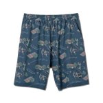 画像1: ALOHA 6.5-INCH SHORTS NAVY 124-022002 NV AKTR アクター Shorts ショーツ バスパン ウエア  【MEN'S】 (1)