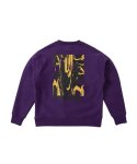 画像1: WILD-CARD SWEAT CREW NECK PURPLE 225-026010 PL AKTR アクター スウェット アウトウエア ウエア  【MEN'S】 (1)