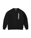 画像1: WILD-CARD SWEAT CREW NECK BLACK 225-026010 BK AKTR アクター スウェット アウトウエア ウエア  【MEN'S】 (1)