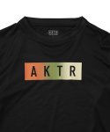 画像1: KIDS FADE BOX LOGO L/S SPORTS TEE BLACK 225-038005 BK GS AKTR アクター ロング　Tシャツ ウエア 秋冬物 【BOY'S】 キッズ アパレル (1)