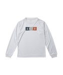 画像1: KIDS FADE BOX LOGO L/S SPORTS TEE WHITE 225-038005 WH GS AKTR アクター ロング　Tシャツ ウエア 秋冬物 【BOY'S】 キッズ アパレル (1)