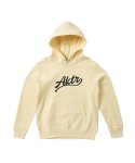 画像1: KIDS SCRIPT LOGO SWEAT PULLOVER HOODIE ECRU 225-039010 ECRU GS AKTR アクター パーカー アウトウエア ウエア 秋冬物 【BOY'S】 キッズ アパレル (1)