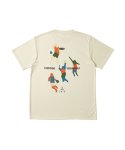 画像1: FREE MOTION SPORTS TEE ECRU 225-001005 ECRU AKTR アクター Tシャツ ウエア  【MEN'S】 (1)
