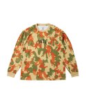 画像1: PLAY CAMO LOOSE FIT L/S SP TEE BEIGE 225-019005 BG AKTR アクター ロング Tシャツ ウエア 秋冬物 【MEN'S】 (1)