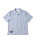 画像1: FREEDOM STRIPE SHIRTS BLUE 225-031010 BL AKTR アクター Tシャツ ウエア  【MEN'S】 (1)