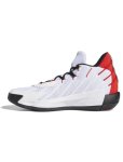 画像2: Dame 7 White/Core Black/Scarlet H04387 Adidas アデイダス シューズ   【海外取寄】 (2)