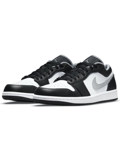 画像1: Air Jordan 1 Low Blk/Wht/M.Gry 553558-040 Jordan ジョーダン シューズ   【海外取寄】