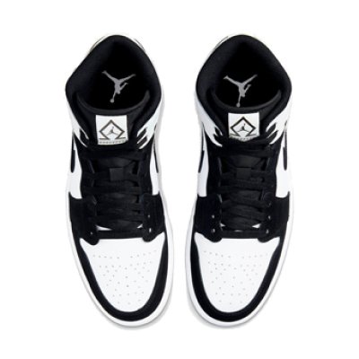 画像1: Air Jordan 1 Mid SE  Wht/Blk DH6933-100 Jordan ジョーダン シューズ   【海外取寄】