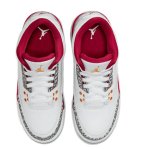 画像2: Air Jordan 3 Retro GS Cardinal Red Wht/Red 398614-126 Jordan ジョーダン カーディナル・レッド シューズ   【海外取寄】【GS】キッズ (2)