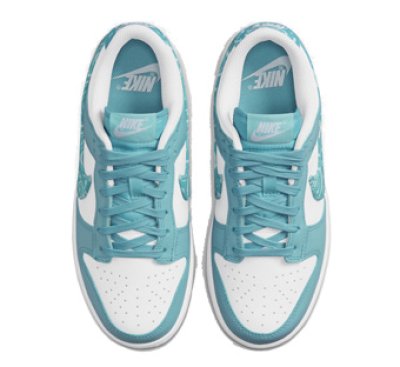 画像1: Wmns Dunk Low　ESS Blu Paisely Wht/North DH4401-101 Nike ナイキ ペイズリー シューズ   【海外取寄】【WOMEN'S】