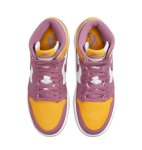 画像2: Air Jordan 1 Retro High OG　GS Brotherhood U.GOLD/L. BORDEAUX/WHITE 575441-706 Jordan ジョーダン シューズ   【海外取寄】【GS】キッズ (2)