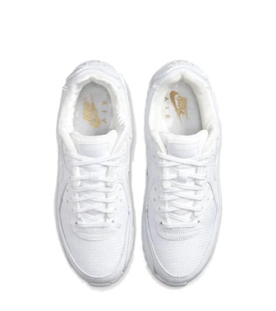 画像1: Wmns Air Max 90 Premium Lucky Charm  Wht / Metalic Gold DH0569-100 Nike ナイキ iラッキー　チャーム シューズ   【海外取寄】