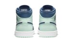 画像2: Air Jordan 1 Mid BLue Mint Wht/Blue/Mint 554724-413 Jordan ジョーダン シューズ   【海外取寄】 (2)