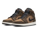 画像2: Air Jordan 1 Mid SE Dark Choco Brown DC7294-200 Jordan ジョーダン シューズ   【海外取寄】 (2)