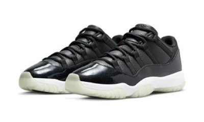 画像1: Air Jordan 11 Retro Low 72-10 Black/White AV2187-001 Jordan ジョーダン シューズ   【海外取寄】