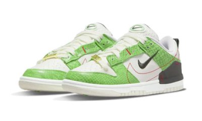 画像1: WMS Dunk Low Disrupt 2　Just Do It White/Green DV1491-101 Nike ナイキ ディスラプト シューズ   【海外取寄】【WOMEN'S】