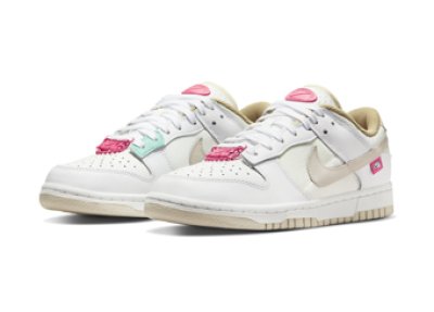 画像1: Wmns Dunk Low  Bling White/Pink DX6060-121 Nike ナイキ シューズ   【海外取寄】【WOMEN'S】