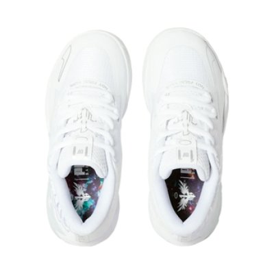 画像1: MB.01 Team Lo GS White/Silver 377368-04 Puma プーマ ラメロボール シューズ   【海外取寄】【GS】キッズ