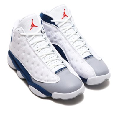 画像1: Air Jordan 13  Retro   White/French Blue/Gray 414571-164 Jordan ジョーダン シューズ   【海外取寄】