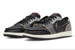 画像2: Air Jordan 1 Low Retro OG Ex Black/Fire Red-Dark Smoke Grey DV0982-006 Jordan ジョーダン シューズ   【海外取寄】 (2)