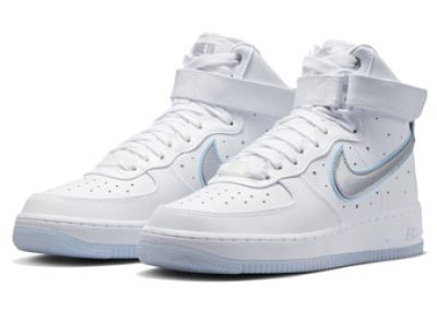 画像1: Wmns Air Force 1 High 40th White/Metallic Silver FB1865-101 Nike ナイキ シューズ   【海外取寄】【WOMEN'S】