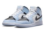 画像2: Air Jordan 1 Mid GS Ice Blue North/Black-Sail-White 555112-401 Jordan ジョーダン シューズ   【海外取寄】【GS】キッズ (2)