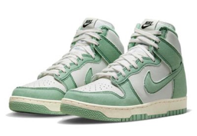 画像1: Wmns Dunk high 1985 Green Denim DV1143-300 Nike ナイキ ダンク デニム シューズ   【海外取寄】【WOMEN'S】