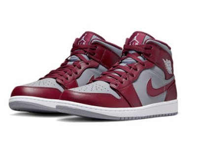 画像1: Air Jordan 1 Mid SE  Cherry Red/ Grey DQ8426-615 Jordan ジョーダン シューズ   【海外取寄】