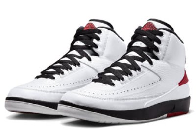 画像1: Air Jordan 2 Retro　OG Chicago　GS White/Varsity Red-Black DX2591-106 Jordan ジョーダン シカゴ　レトロ シューズ   【海外取寄】【GS】キッズ