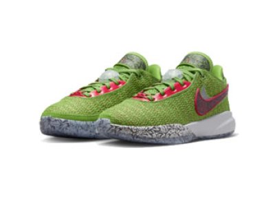 画像1: Lebron 20 GS CHRISTMAS Green/Red DQ8646-300 Nike ナイキ シューズ  レブロン ジェームス 【海外取寄】【GS】キッズ