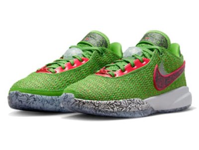 画像1: Lebron 20 EP CHRISTMAS Green/Red FJ4956-300 Nike ナイキ シューズ  レブロン ジェームス 【海外取寄】