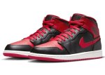 画像2: Air Jordan 1 Mid   Alternate Bred Black/Red DQ8426-060 Jordan ジョーダン シューズ   【海外取寄】 (2)