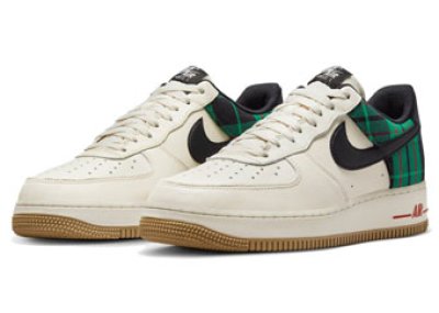 画像1: AIR FORCE 1 '07 LX Plaid Ivory/Green DV0791-100 Nike ナイキ タータンチェック シューズ   【海外取寄】