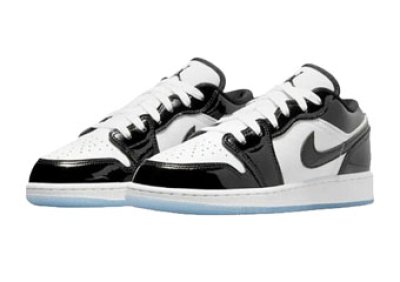 画像1: Air Jordan 1 Low SE Concord GS White/Black DV1333-100 Jordan ジョーダン シューズ   【海外取寄】【GS】キッズ