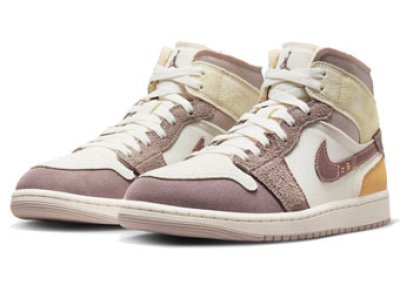 画像1: Air Jordan 1 Mid SE Craft  Taupe Brown/Stone-Sail DM9652-102 Jordan ジョーダン シューズ   【海外取寄】