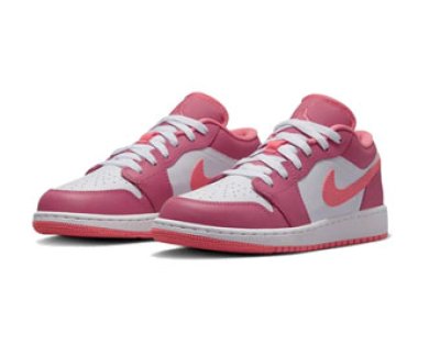 画像1: Air Jordan 1 Low Desert Berry White/Pink 553560-616 Jordan ジョーダン シューズ   【海外取寄】【GS】キッズ