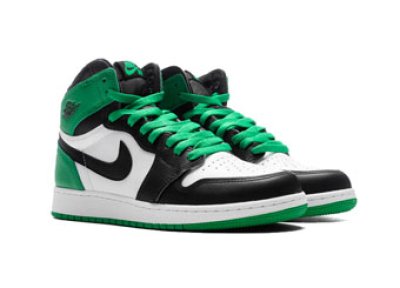 画像1: Air Jordan 1 High Retro OG GS Black/Lucky Green FD1437-031 Jordan ジョーダン シューズ   【海外取寄】【GS】キッズ