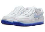 画像2: Wmns Air Force 1 SHADOW Chenille Swoosh White/Blue FJ4567-100 Nike ナイキ フォース シューズ   【海外取寄】【WOMEN'S】 (2)