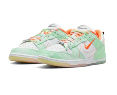 画像1: WMS Dunk Low Disrupt 2 White/Mint/Orange FJ7745-181 Nike ナイキ ディスラプト シューズ   【海外取寄】【WOMEN'S】