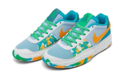 画像1: JA 1  GS Sundial White/Orange/Blue DX2294-100 Nike ナイキ ジャ・モラント シューズ   【海外取寄】【GS】キッズ